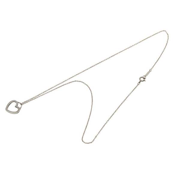 Tiffany & Co. SV925 Silver Sentimental Heart Necklace for Women. TIFFANY